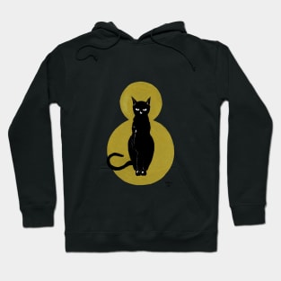 Gold Black Cat Hoodie